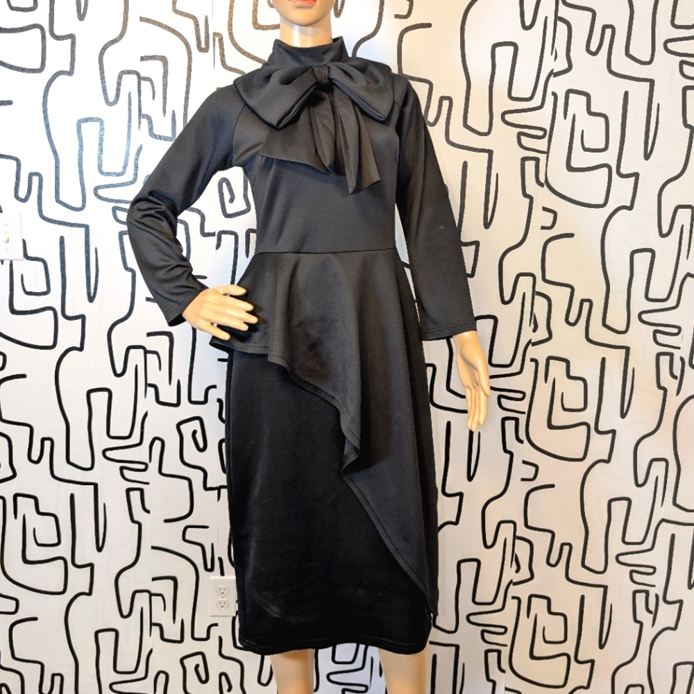Vintage Black Bow Dress